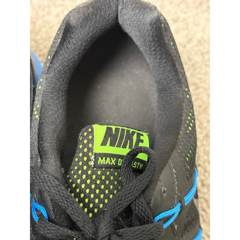 Nike Air Max Dynasty Mens Running Shoes Black Blue Volt 829711-007 Size 12 - Picture 13 of 14